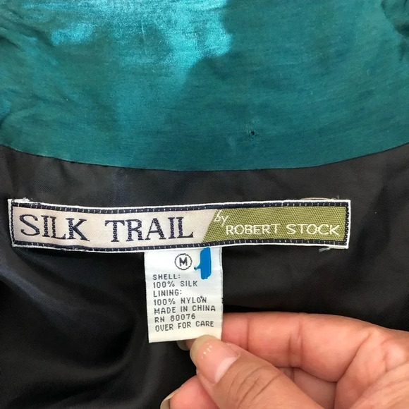 Silk trail by Robert Stock 100% Silk Jacket - Picture 4 of 6